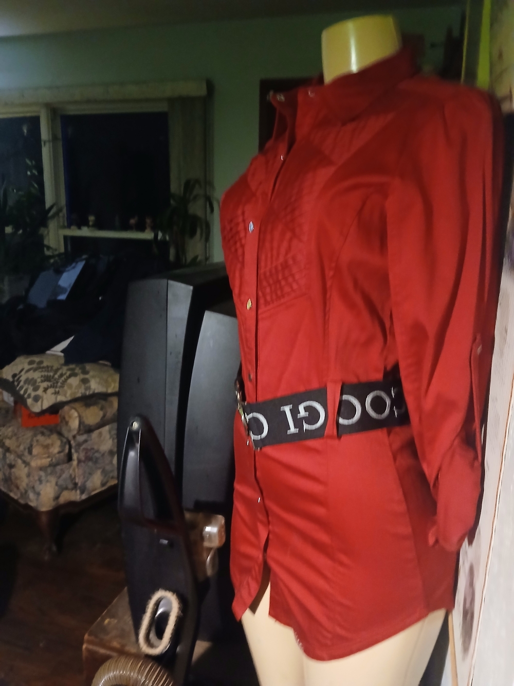 COOGI Red Button-Front Shirt Jacket - Picture 12 of 12